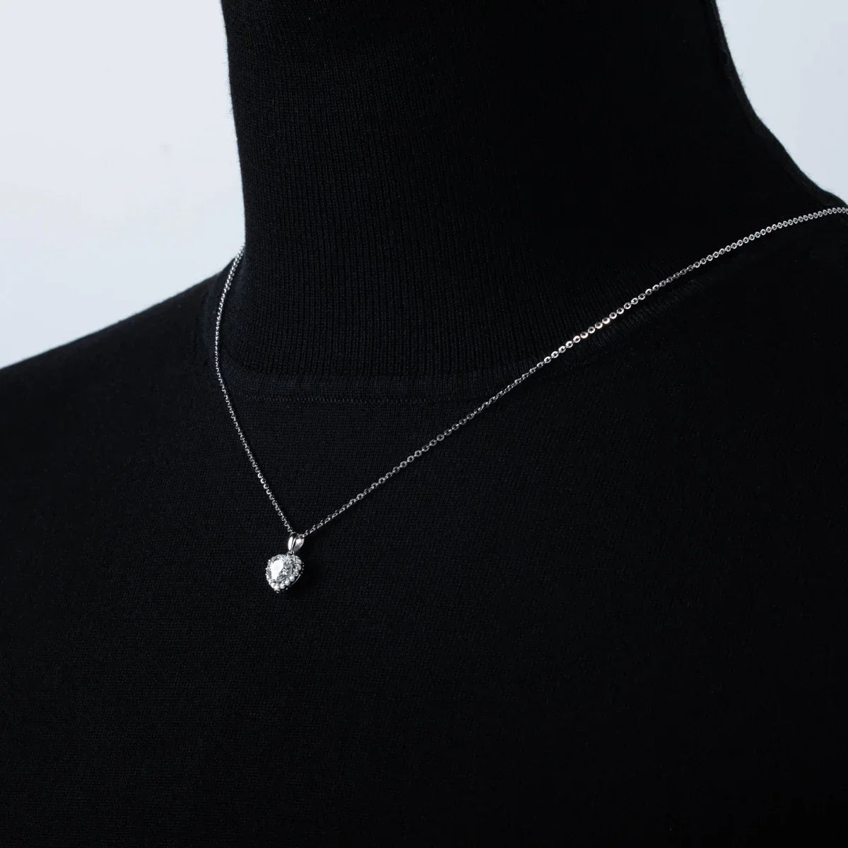 Heart Spark Moissanite Gold Plated Necklace