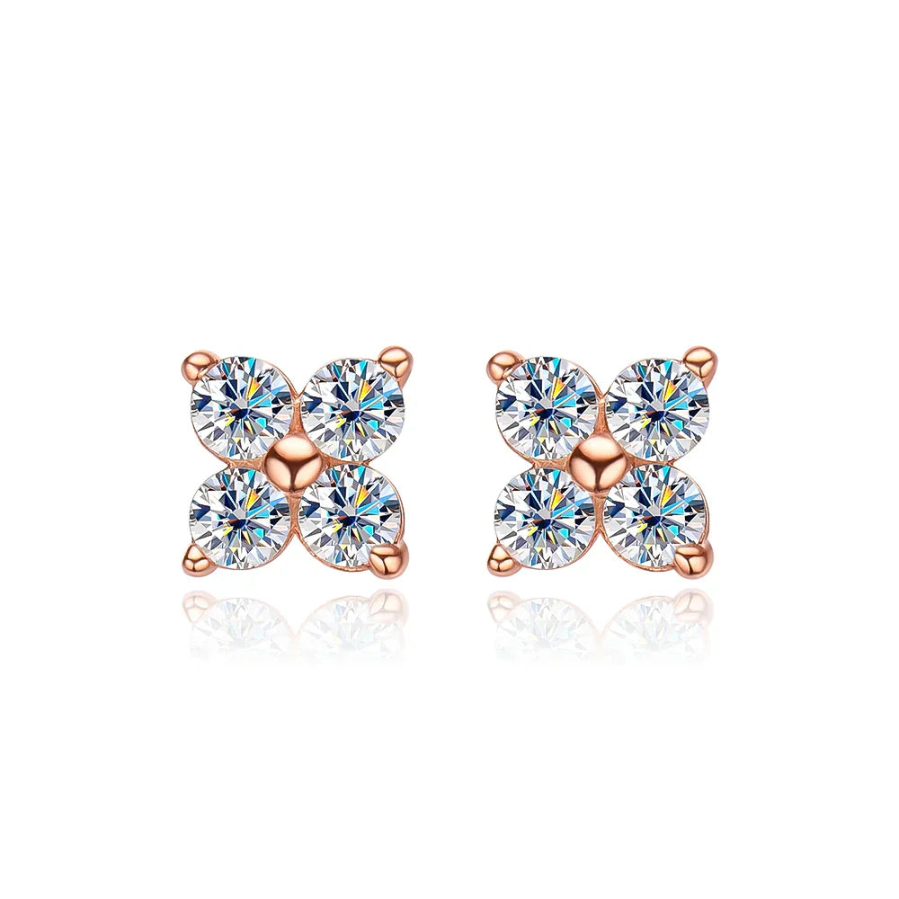 Brinco 4 Pedras Moissanite - Loratta