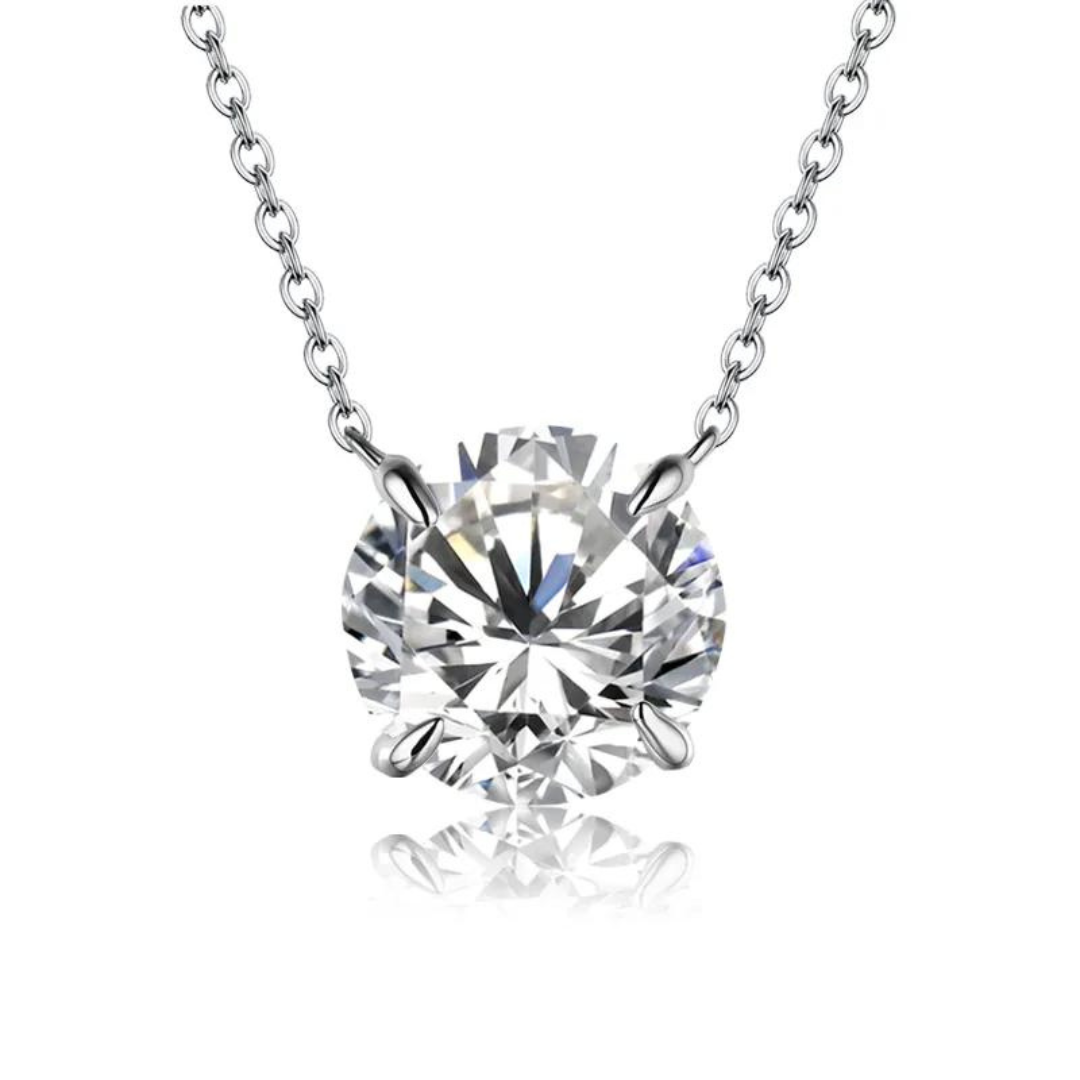 Colar Alma Brilhante Moissanite Banhado à Ouro 18k - Loratta
