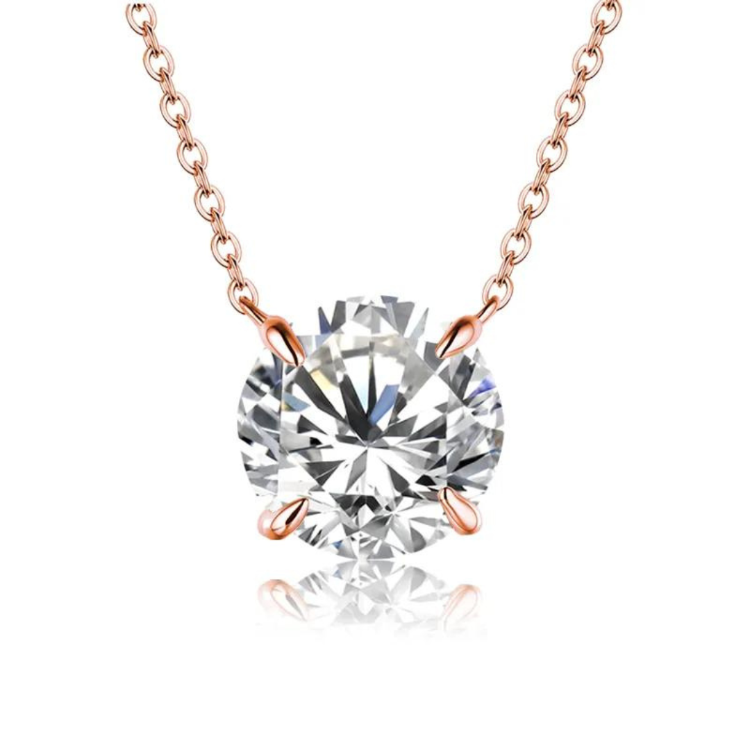 Colar Alma Brilhante Moissanite Banhado à Ouro 18k - Loratta