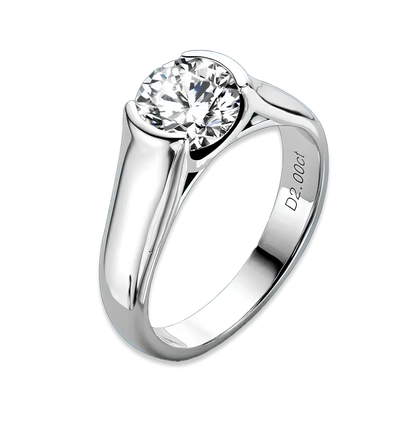 Moonlight Moissanite Solitaire Ring