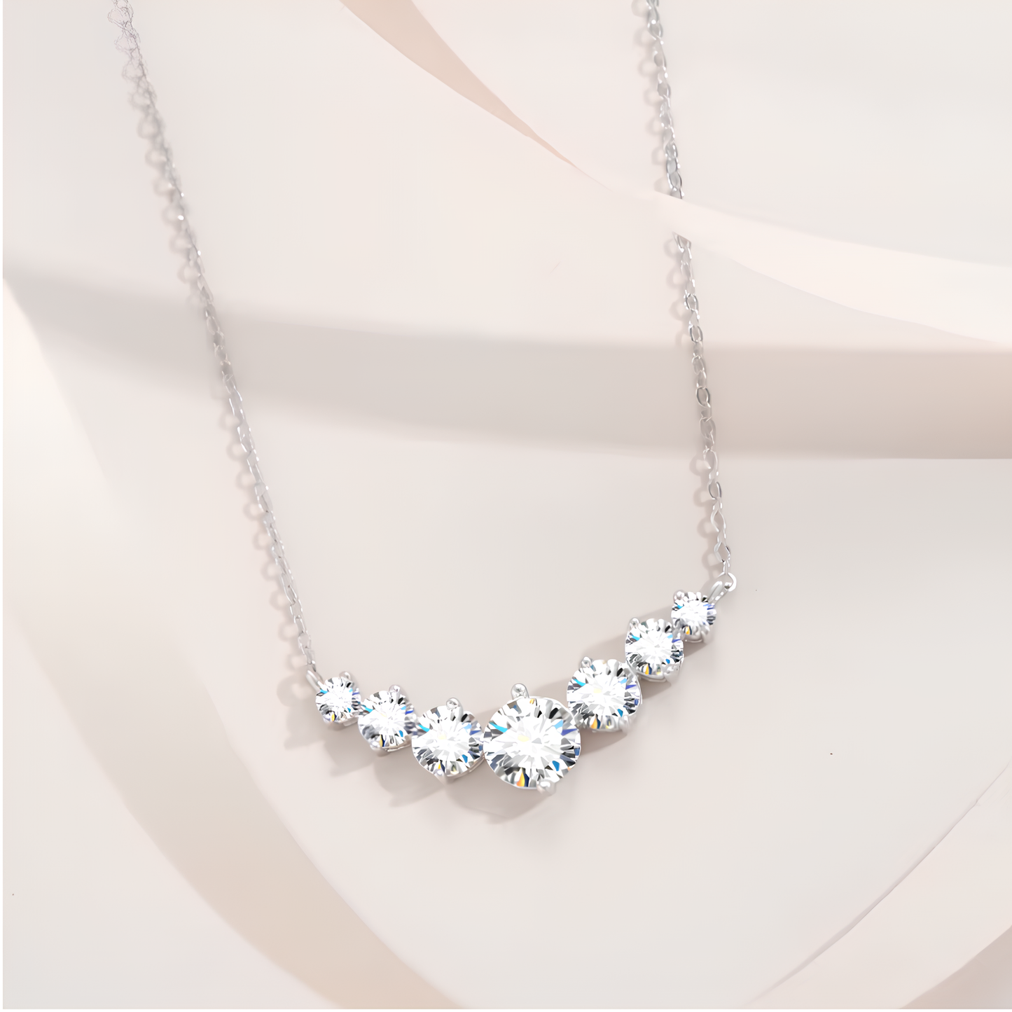 Stellar Glow Moissanite Gold Plated Necklace