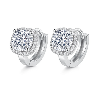 Serene Brilliance Moissanite Gold Plated Earrings