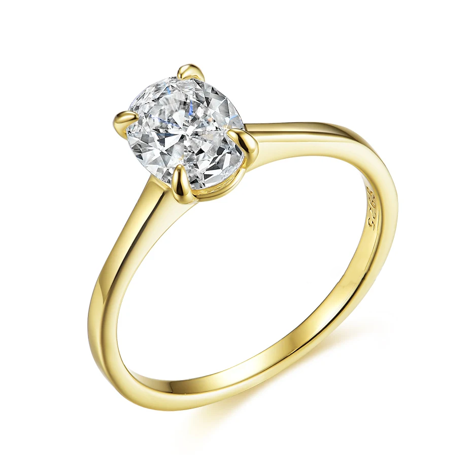 Ellegance Oval Moissanite Ring