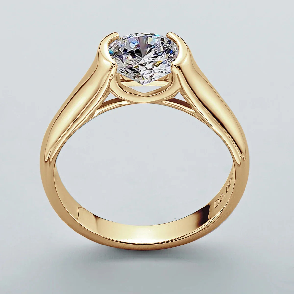 Moonlight Moissanite Solitaire Ring