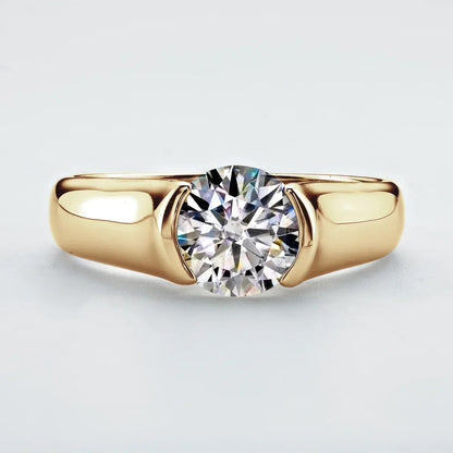 Moonlight Moissanite Solitaire Ring