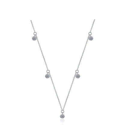 Colar Shine Moissanites em Prata - Loratta