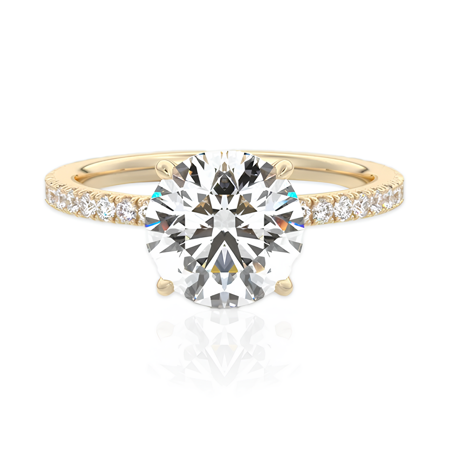 Moissanite Crown of Light Ring