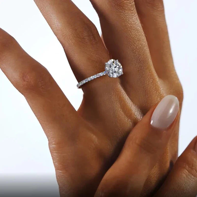Moissanite Crown of Light Ring