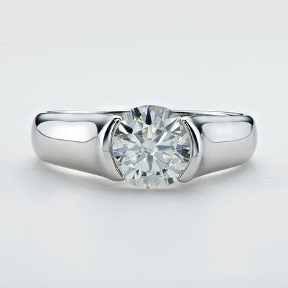 Moonlight Moissanite Solitaire Ring