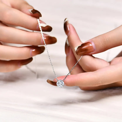 Colar Alma Brilhante Moissanite Banhado à Ouro 18k - Loratta