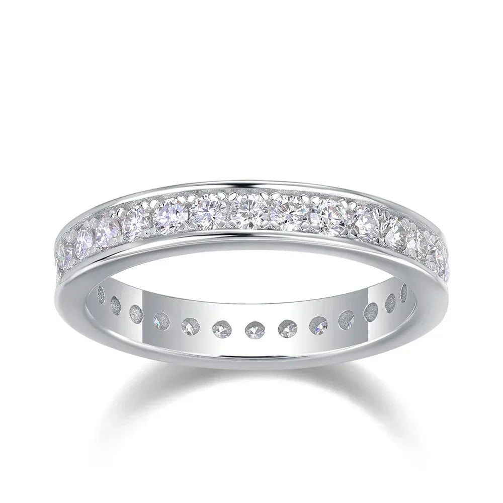 Enchanted Prism 90 Point Moissanite Wedding Band