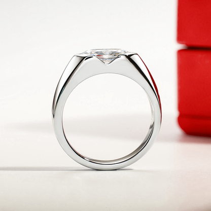 Eclipse Marquise Bezel Set Gold Plated Ring
