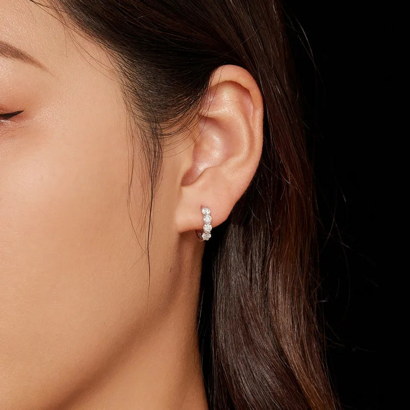 Crown of Lights Moissanite Gold Plated Earrings