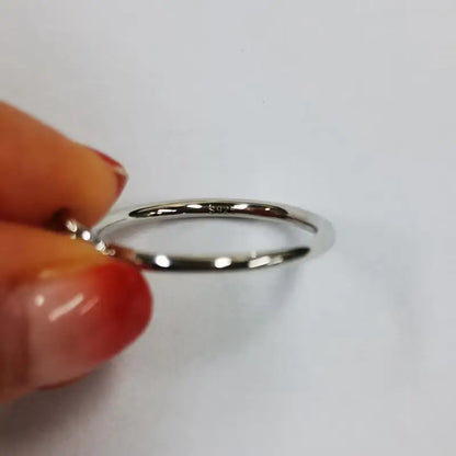 Classic Moissanite Bezel Set Gold Plated Ring