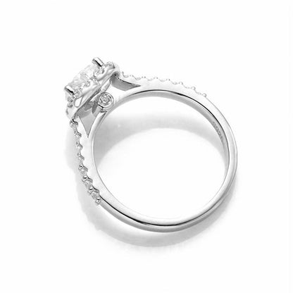 Anel Sweet Heart Moissanite Cravejado - Loratta