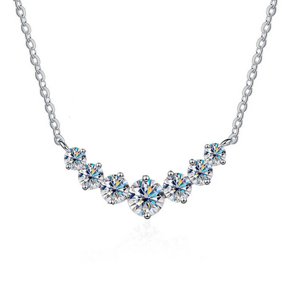 Stellar Glow Moissanite Gold Plated Necklace