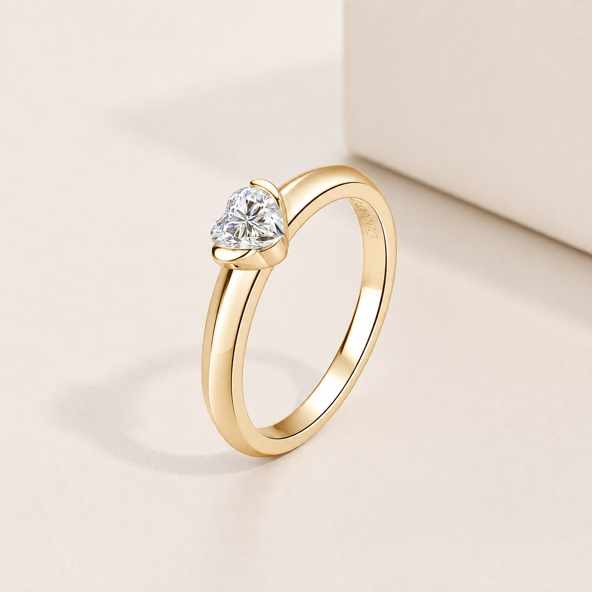Bague Essence d'Amour en Moissanite Plaqué Or