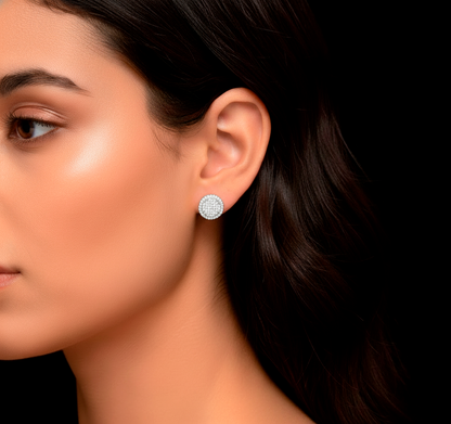 Sparkle Moissanite Gold Plated Earrings