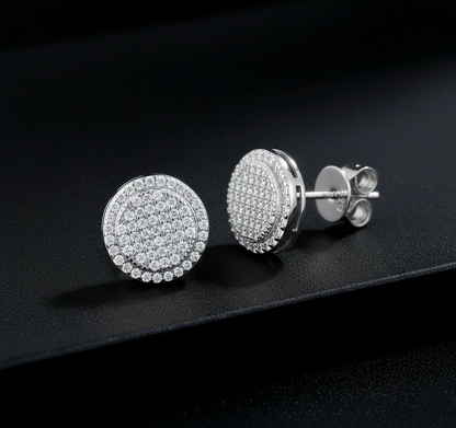 Sparkle Moissanite Gold Plated Earrings