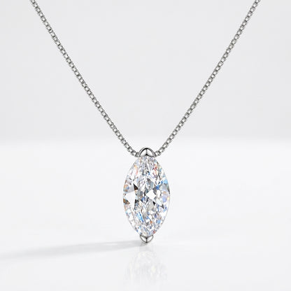 Collier Bella Marquise Moissanite Plaqué Or