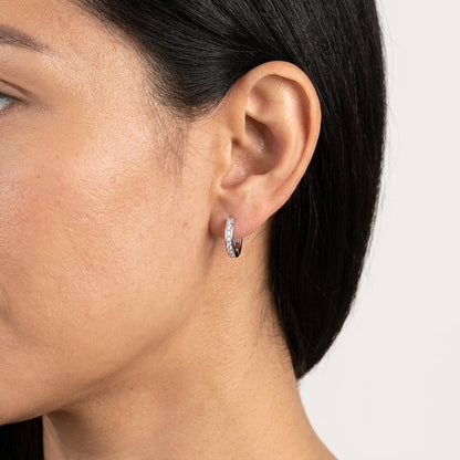 Boucles d'oreilles plaquées or Radiance Moissanite