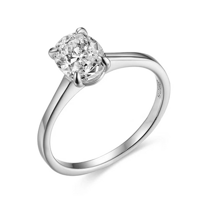 Ellegance Oval Moissanite Ring